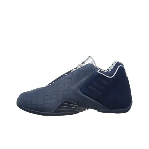 Adidas T Mac 3 Basketball Shoes Men Low-Top Marine Blue/White