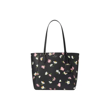 Kate Spade Grain Leather Tote Bag, Shopping Bag, Shoulder Bag, Handbag Women's Black