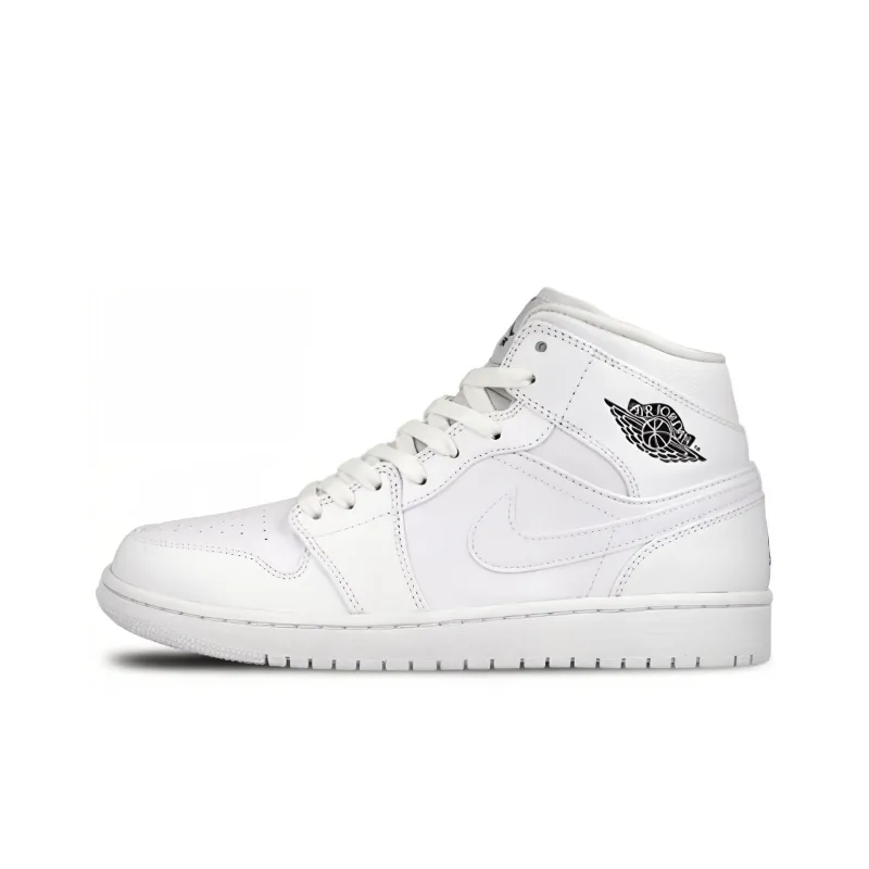 JORDAN 1 Retro Mid 'White Cool Grey' Gs-0