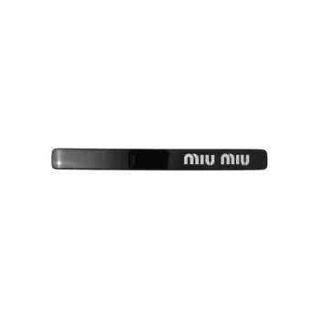 MIU MIU Plexiglass Hair Clips Women's Black