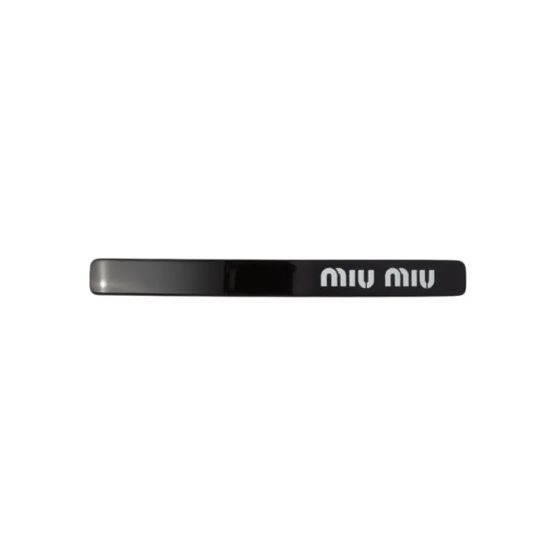 MIU MIU Plexiglass Hair Clips Women's Black-0