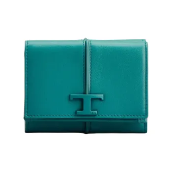TOD'S Timeless Calfskin Wallet Women's Green