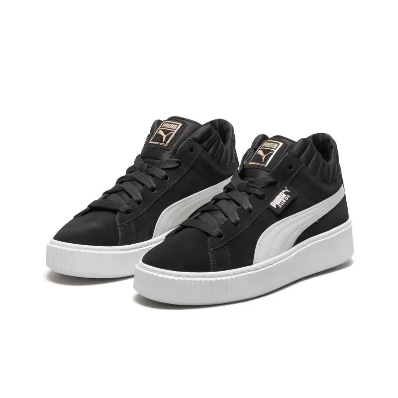 PUMA Platform Demi Retro Low Tops Casual Skateboarding Shoes Unisex Black Women's-2