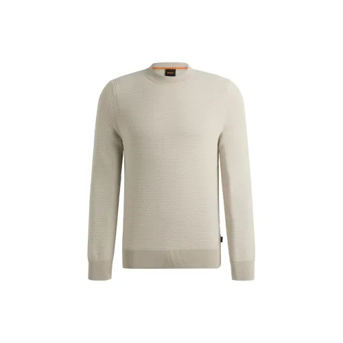 HUGO BOSS Sweaters Men Beige