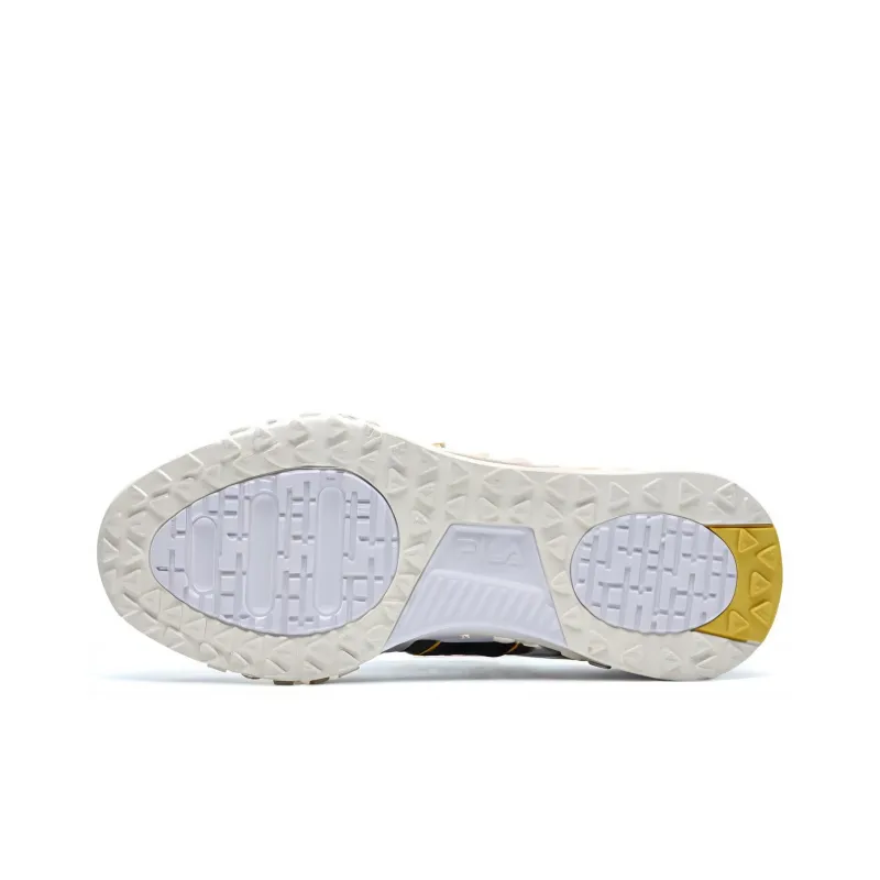 FILA Athletics Brick Shoes 'White Grey Yellow'-4