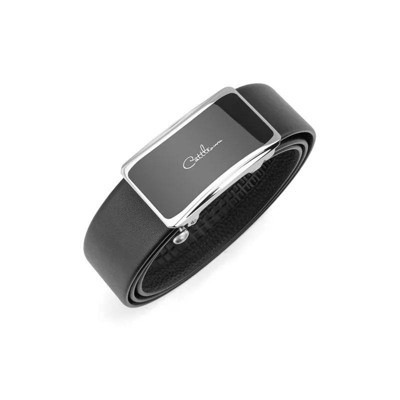 Cows Reign Automatic Buckle Business High End Leather Belts Men's-2
