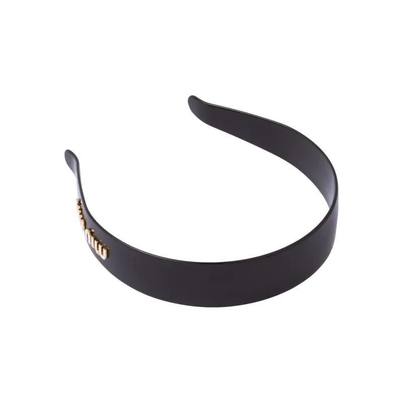 MIU MIU Metal Headbands Women's Black-1