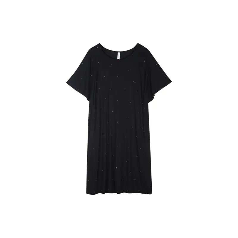 Xuan Liang Nightgown Women's Elegant Black-0