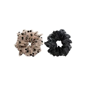 Left Europe Polka Dot Organza Hair Tie Women's