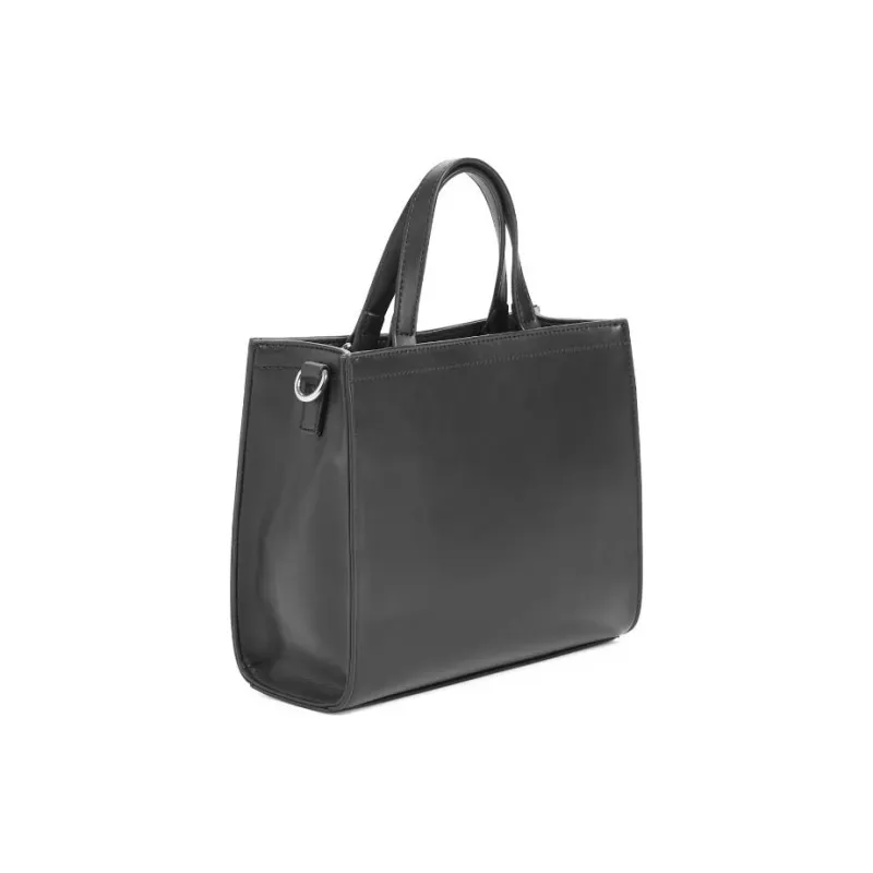 GUESS Faux Leather Tote Bag Shopping Bag Handbag Mini Women's Black-1