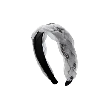 ROYALSASA Artificial Crystal, Acrylic, Organza Headbands Women's