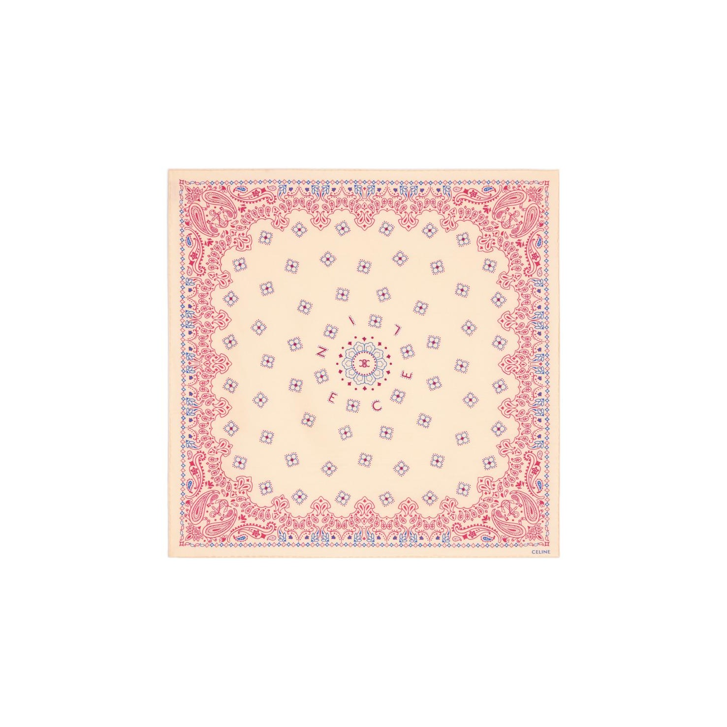 [CELINE]セリーヌ BANDANA IN COTTON AND SILK CELINE Bandana in cotton and silk | celine | REVERSIBLE