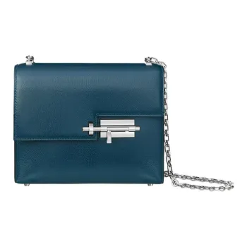 HERMES Verrou Chamkila Goat Skin Chain Bag Handgun Bag Shoulder Bag Crossbody Bag Mini Women's S4 Deep Blue Dark Blue