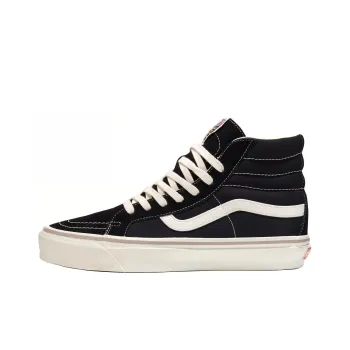 Vans SK8 Skate Hi Reissue 38 Cushioning Wear Resistant High Top Skateboard Shoes Unisex Black White