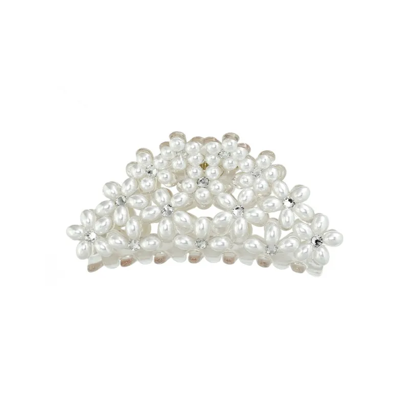 ROYALSASA Faux Pearl, Acrylic Hair Clips Women's-0