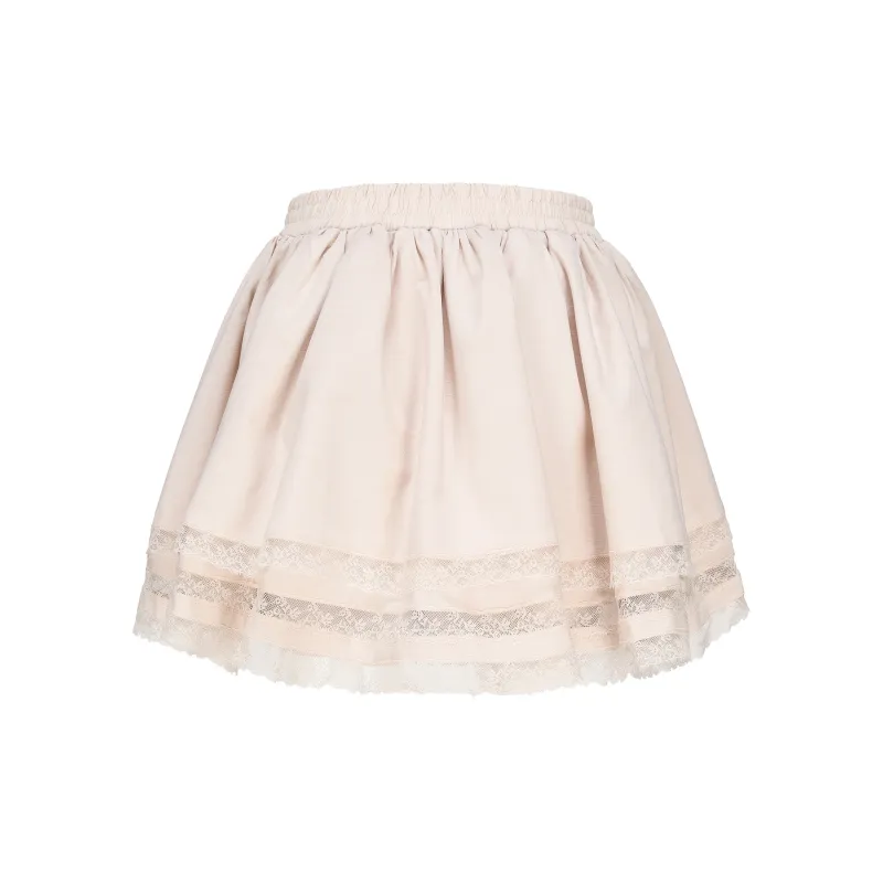 CHIWAWAMEME Casual Short Skirts Women's Champagne-1