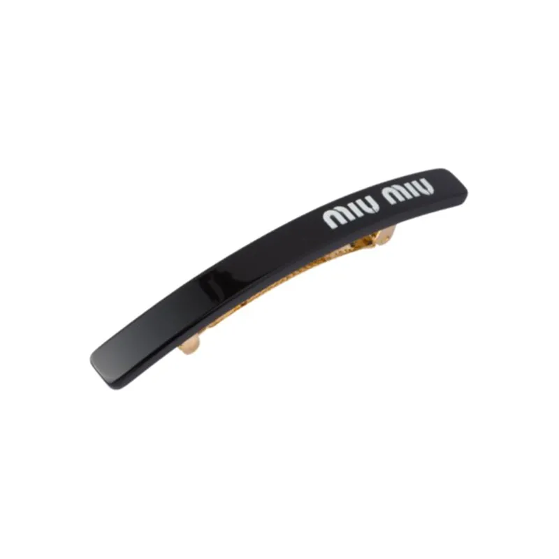 MIU MIU Plexiglass Hair Clips Women's Black-1