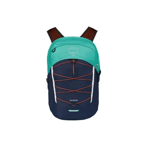 OSPREY Recycled Nylon Fabric Outdoor Mountaineering Bag Backpack, Backpack Men's Green & Blue