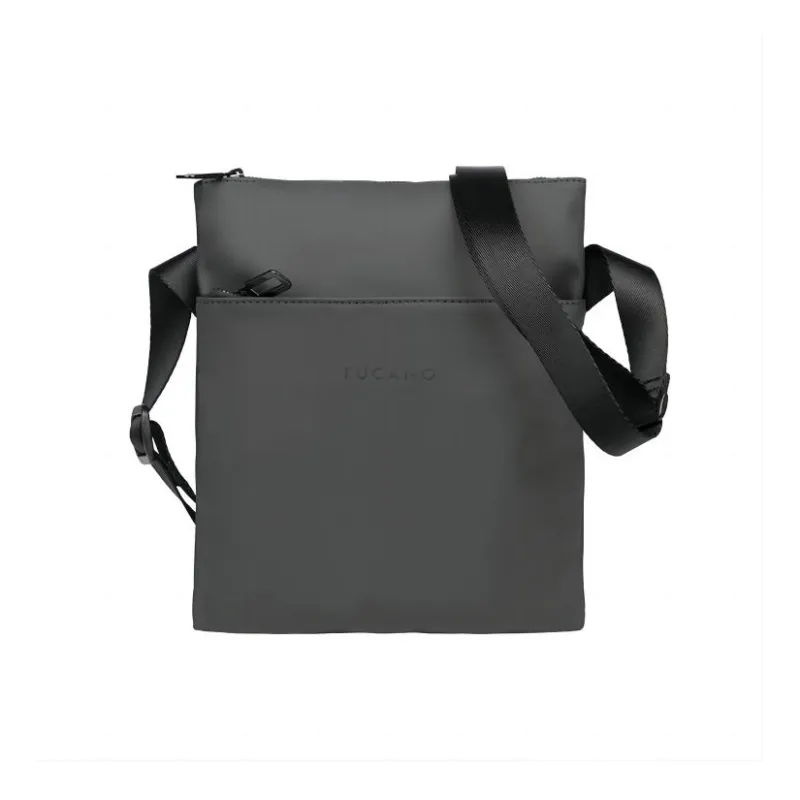 TUCANO Rubber/PU GOMMO Casual Cell Phone Crossbody Bag Small Size Unisex Black-0