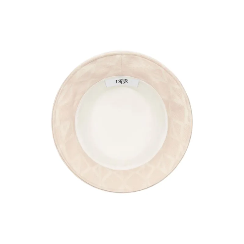 DIOR Cotton-Elastane Blend Bucket Hats Kids' Light Pink-2