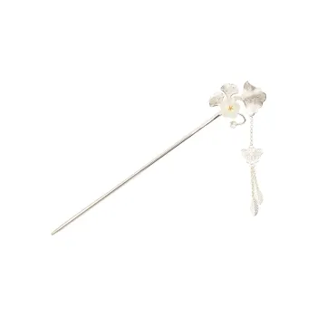 BAIJUAN Headbands Women's Silvery White