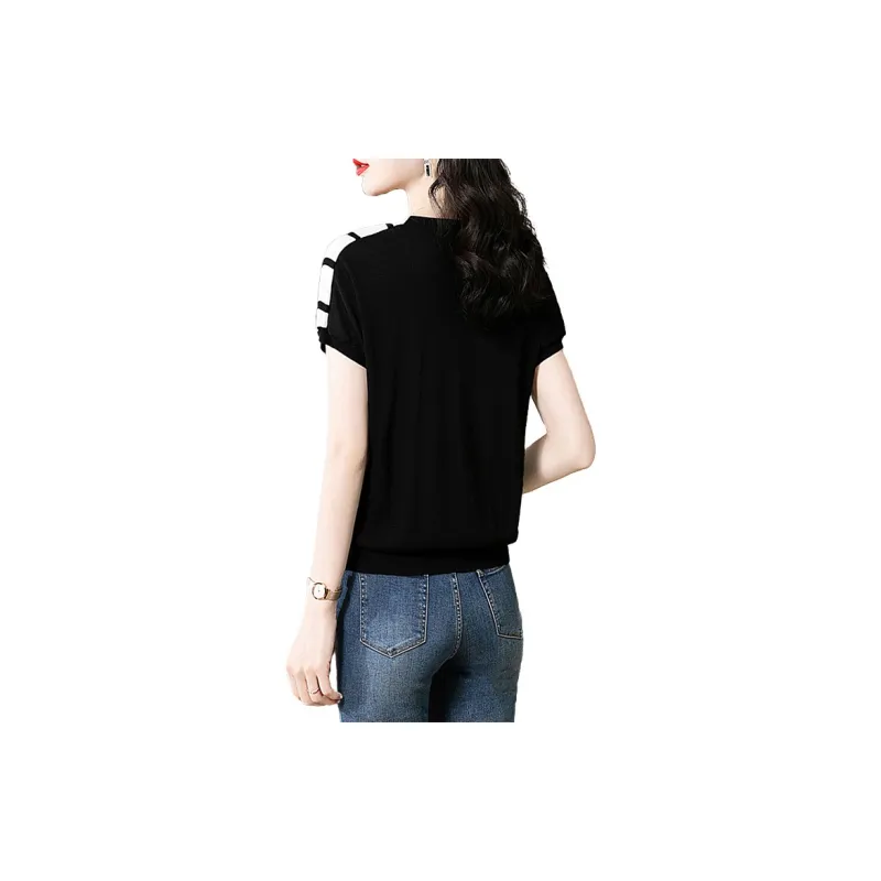 Cypress House Knitwear Women's Black White-1