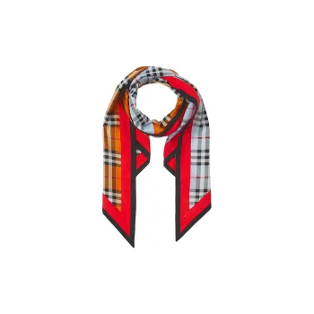 Burberry Contrast Vintage Check Cotton Bandana