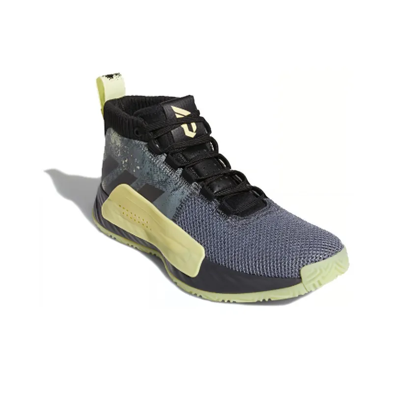 Adidas Dame 5 Grey Yellow-2