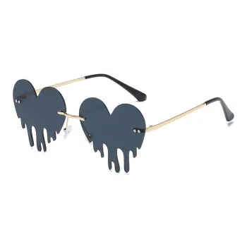 SOMAN Plastic Metal Irregular Shape Sunglasses Unisex