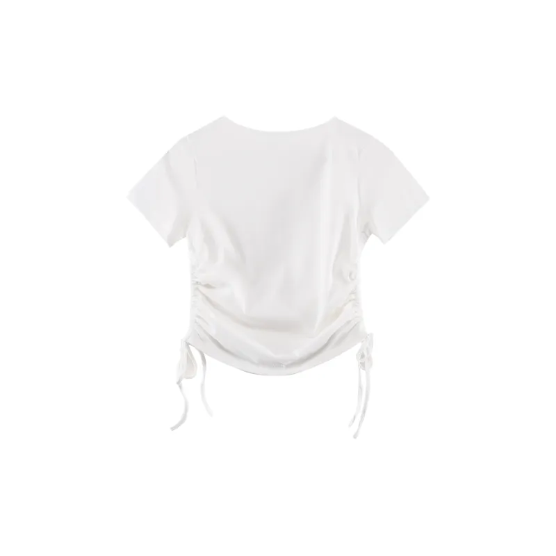 AHDO T Shirts Women's White-1