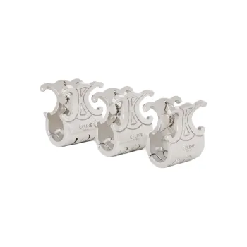 CELINE Brass Hair Clips Women's