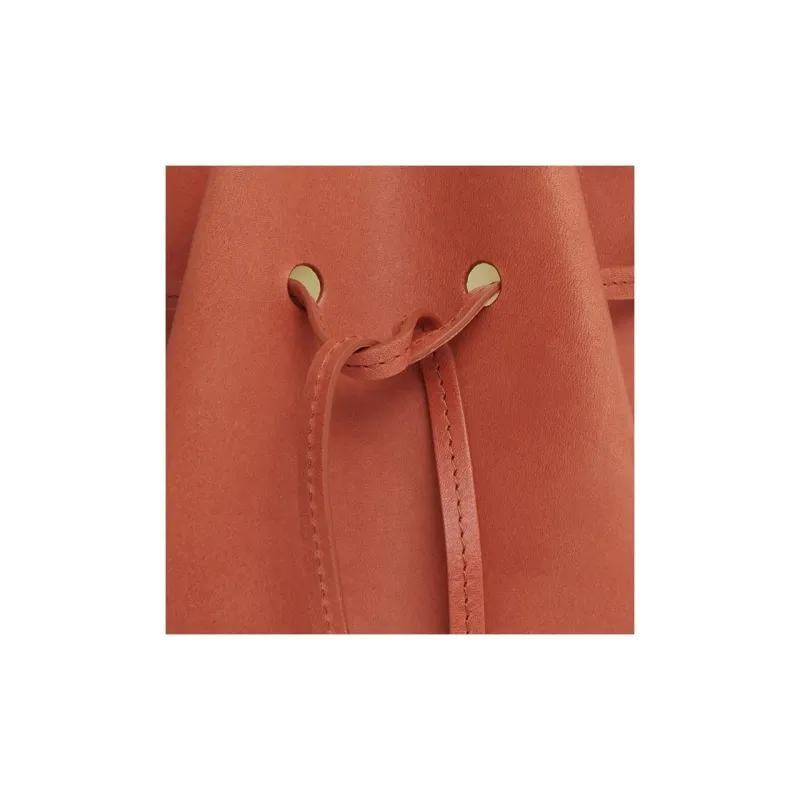 MANSUR GAVRIEL Plant Tanned Leather Bucket Bags Shoulder Bag Crossbody Bag Mini Women's Brown & White-3