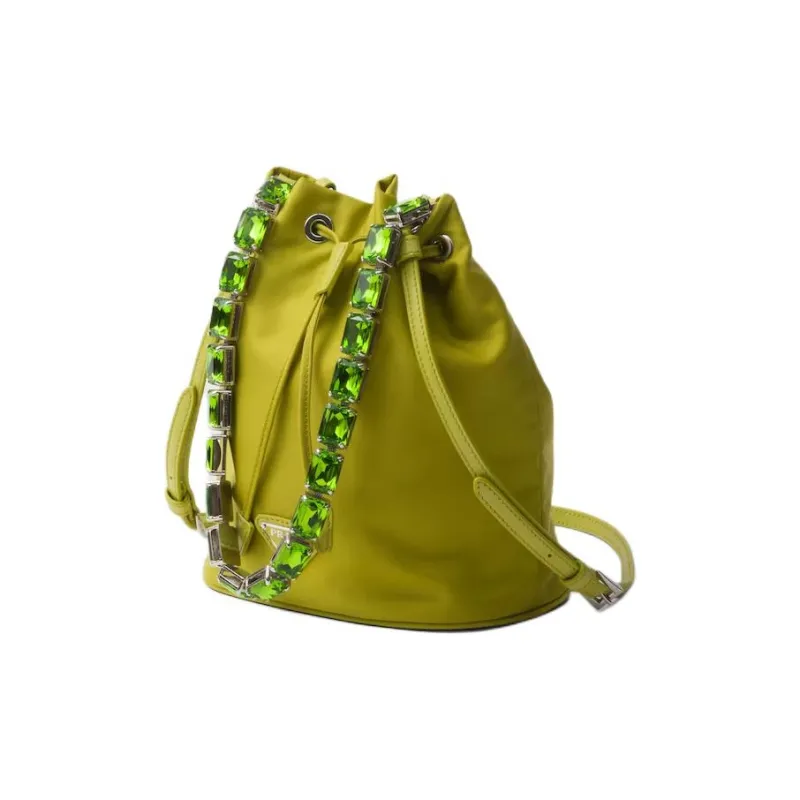 PRADA Recycled Nylon Handbag Shoulder Bag Crossbody Bag Mini Women's Green-1