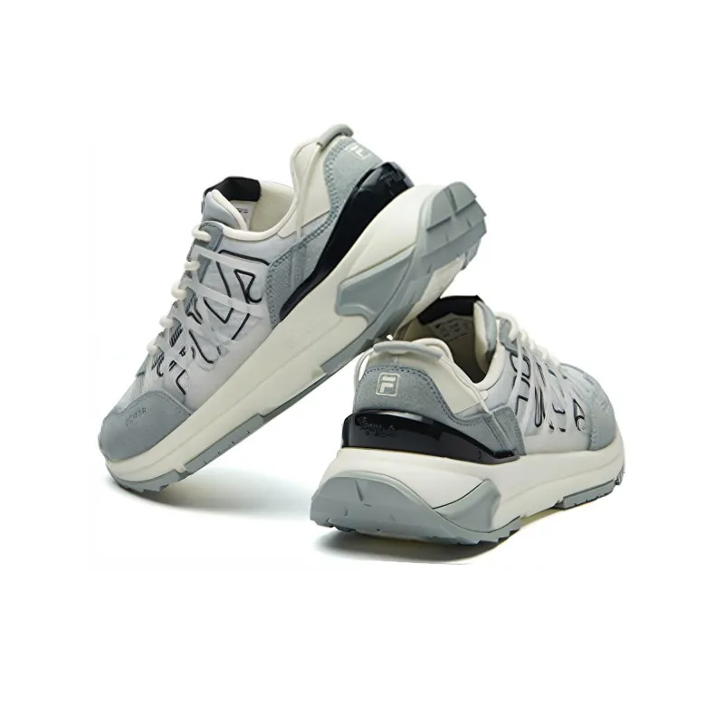 FILA Heritage FHT Running Shoes Men Low Top Silver/Gray-4