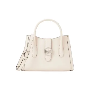 MICHAEL KORS Gabby Artificial Leather Crossbody Bag, Handbag Trumpets Women's Milk White
