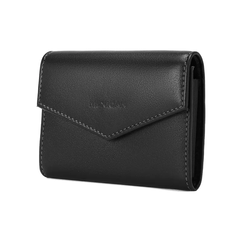 MEXICAN Cow Leather Card Holder Regular Unisex Black-1