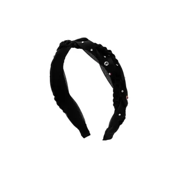 ROYALSASA Faux Crystal Alloy Silk Chiffon Headbands Women's