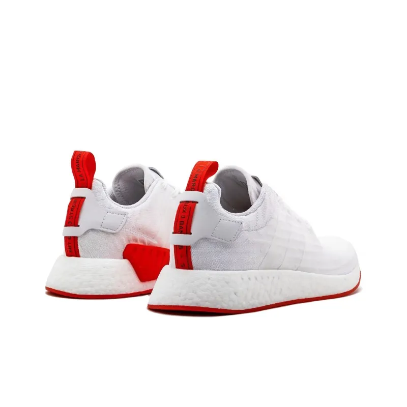 Adidas Originals Nmd R2 White Core Red Two Toned-2