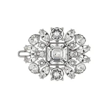 GUCCI Crystal, Metal Hair Clip Women's Silver