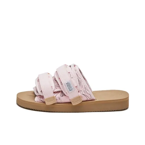 Suicoke Moto Cab Slide Slippers Men Pink