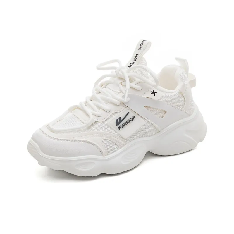 Warrior Warrior Wear resistant And Lightweight Low Top Chunky Sneakers Women's White-2