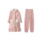 3922 Pink-Women's (Pajama Robe+Pants)