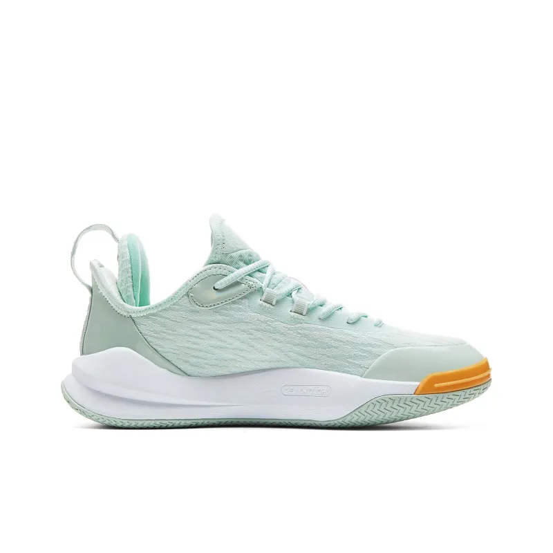 PEAK Basketball Shoes Men Low Top Green Orchid-1
