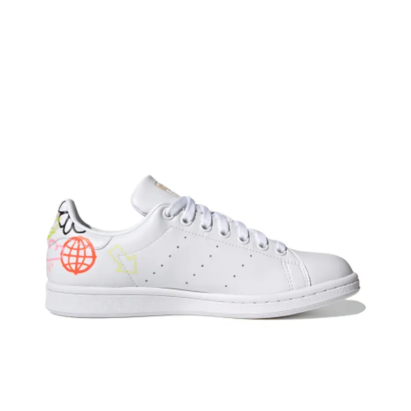 Adidas Stan Smith White Doodle Women's-1