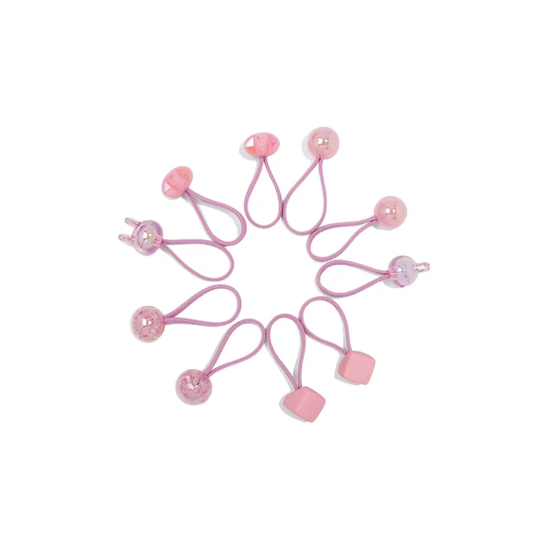 ROYALSASA Rubber Band Acrylic Hair Tie Kids'-5