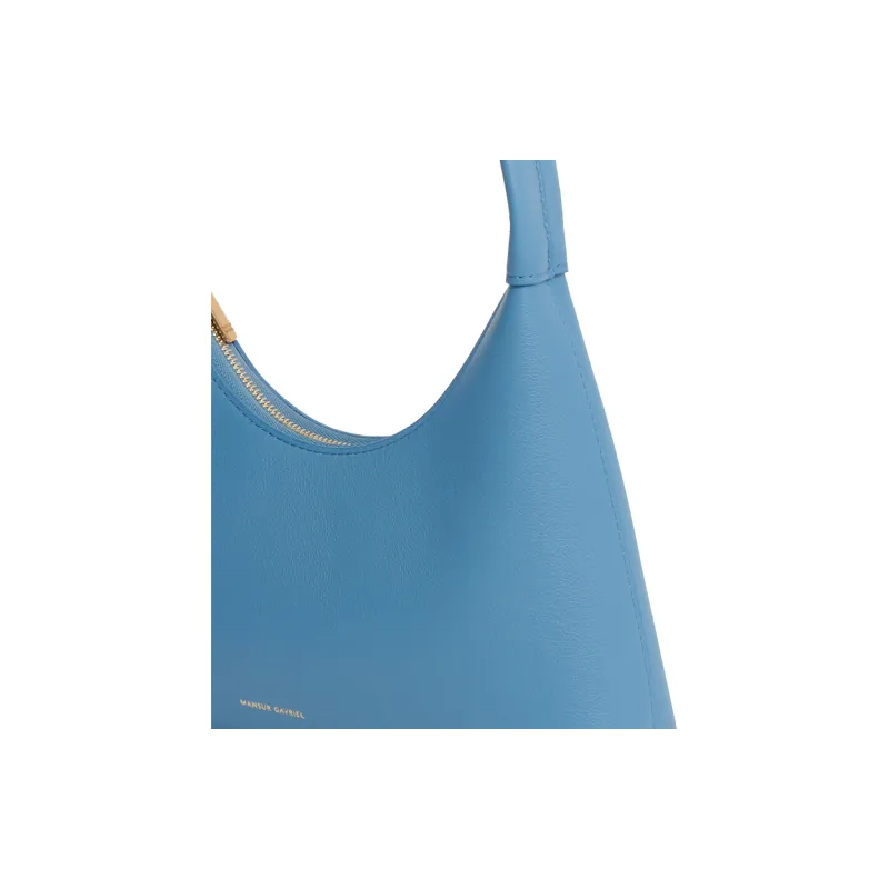 MANSUR GAVRIEL Calfskin Handbag Shoulder Bag Women's Blue-3