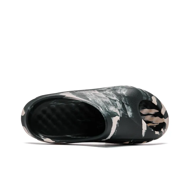 QIAODAN Gravitational Drag Slide Slippers Men Ink Gray Dusty-3