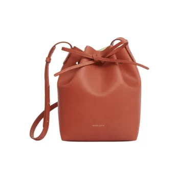 MANSUR GAVRIEL Plant Tanned Leather Bucket Bags Shoulder Bag Crossbody Bag Mini Women's Brown & White