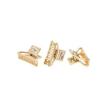 FENDI Hair Clips Women's Gold