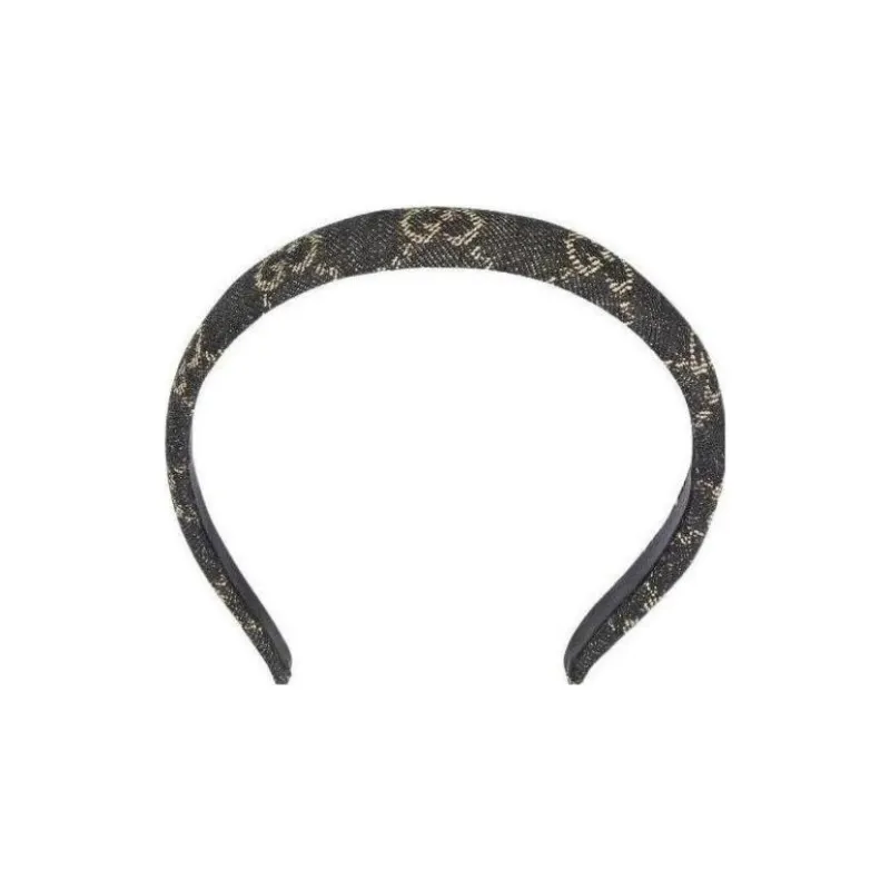 GUCCI Headbands Women's Black Denim-0